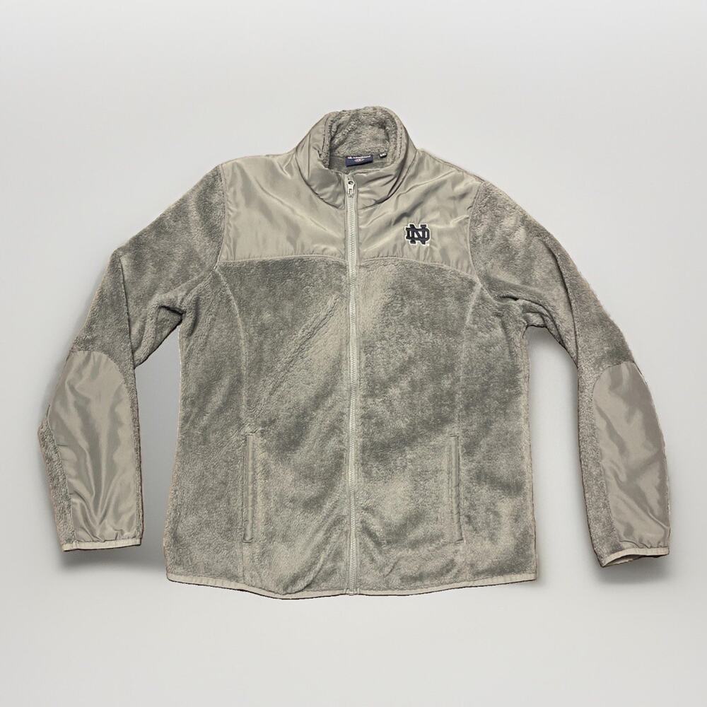 Notre Dame Fighting Irish Champion Explorer Sherpa Jacket Gray Fleece Mens 2XL